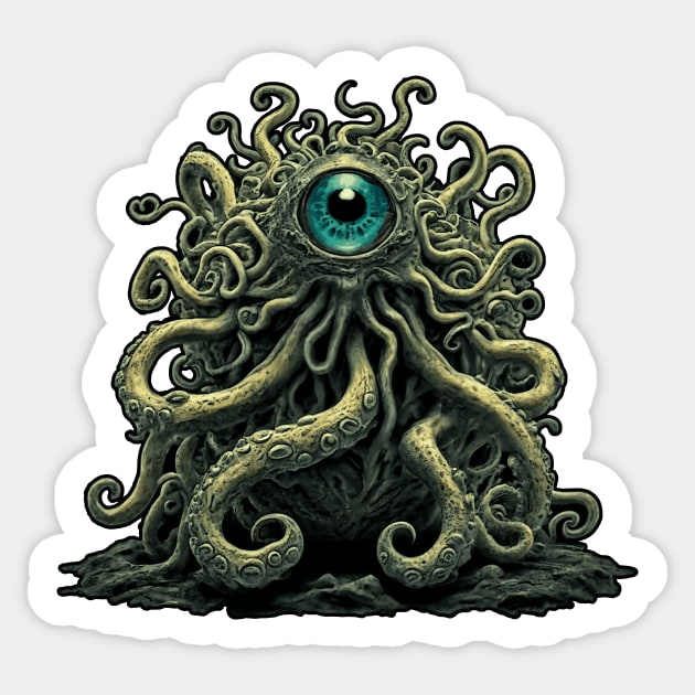 Shoggoth from the Cthulhu Mythos Sticker by InfinityTone